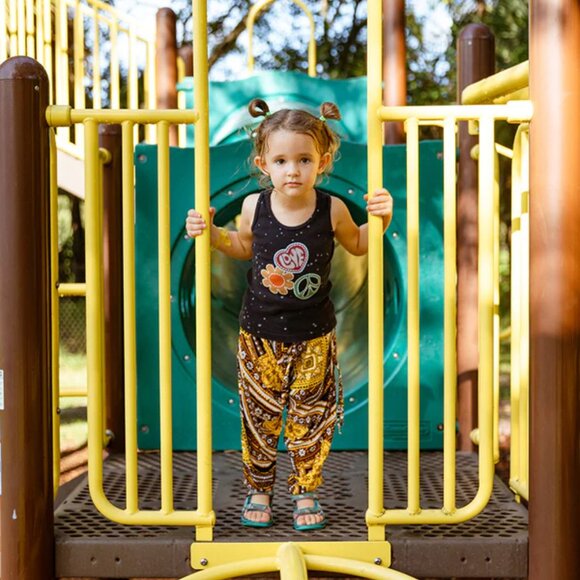 Kids Jakarta Harem Pant Unisex Drawstring Elastic Waist Travel Boho Pocket Pants - Picture 11 of 16